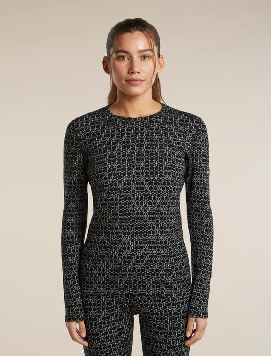 Women's Merino 260 Oasis Vertex Long Sleeve Thermal Crewe Alpine Geo