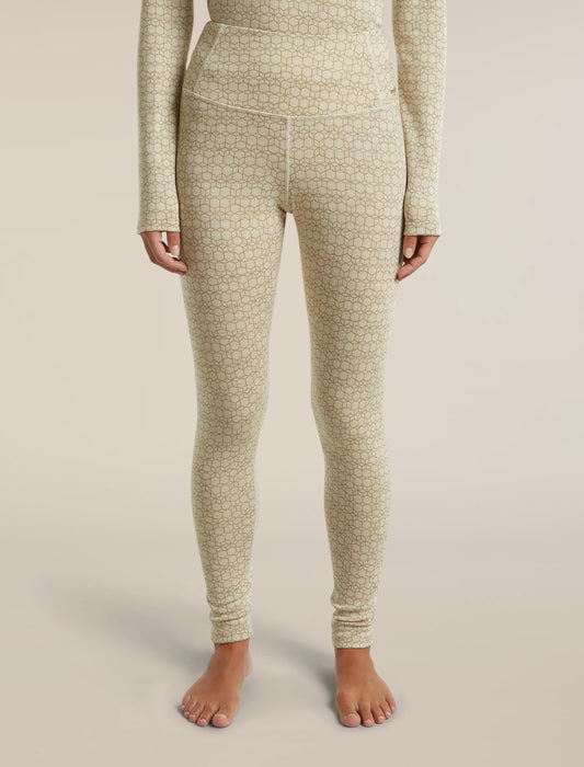 Women's Merino 260 Oasis Vertex High Rise Thermal Leggings Alpine Geo