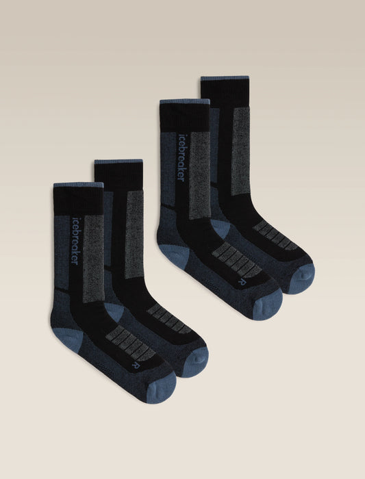 Women's Merino Blend Ski+ Medium Over The Calf 2 Pack Socks