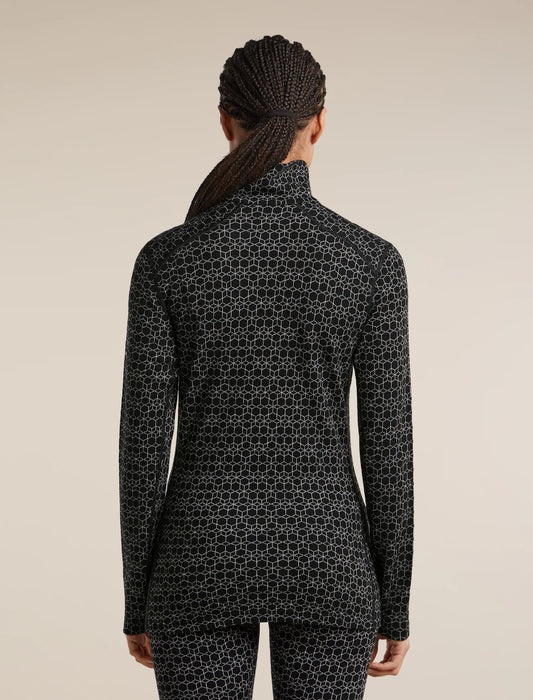 Women's Merino 260 Oasis Vertex Long Sleeve Thermal Half Zip Alpine Geo
