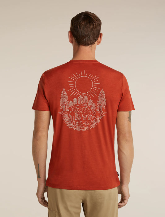 Men's Merino 150 Tech Lite Short Sleeve Tee Forest Footsteps